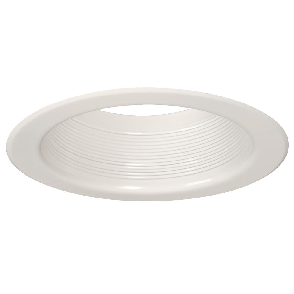 6" Line Voltage Step Baffle - White