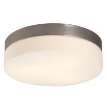 Galaxy Lighting 612314BN - Flushmount - Brushed Nickel with Satin White Glass