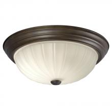 Galaxy Lighting 635023ORB-213EB - Flush Mount Ceiling Light - in Oil Rubbed Bronze finish with Frosted Melon Glass