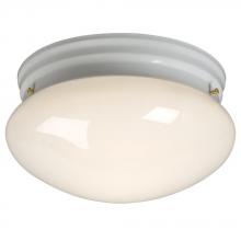 Galaxy Lighting 810210WH - Utility Flush Mount - White w/ White Glass