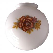 Galaxy Lighting GHG-305 - White Globe Floral Pattern for 3-1/4" Holder