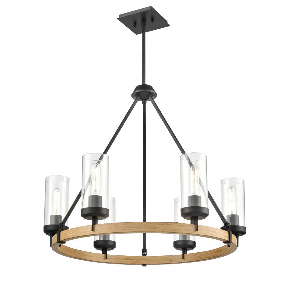 OKANAGAN 6 LIGHT FOYER PENDANT