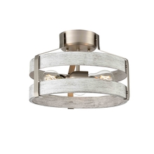 DVI DVP41811BN+BIW - Fort Garry 3 Light Small Semi-Flush Mount