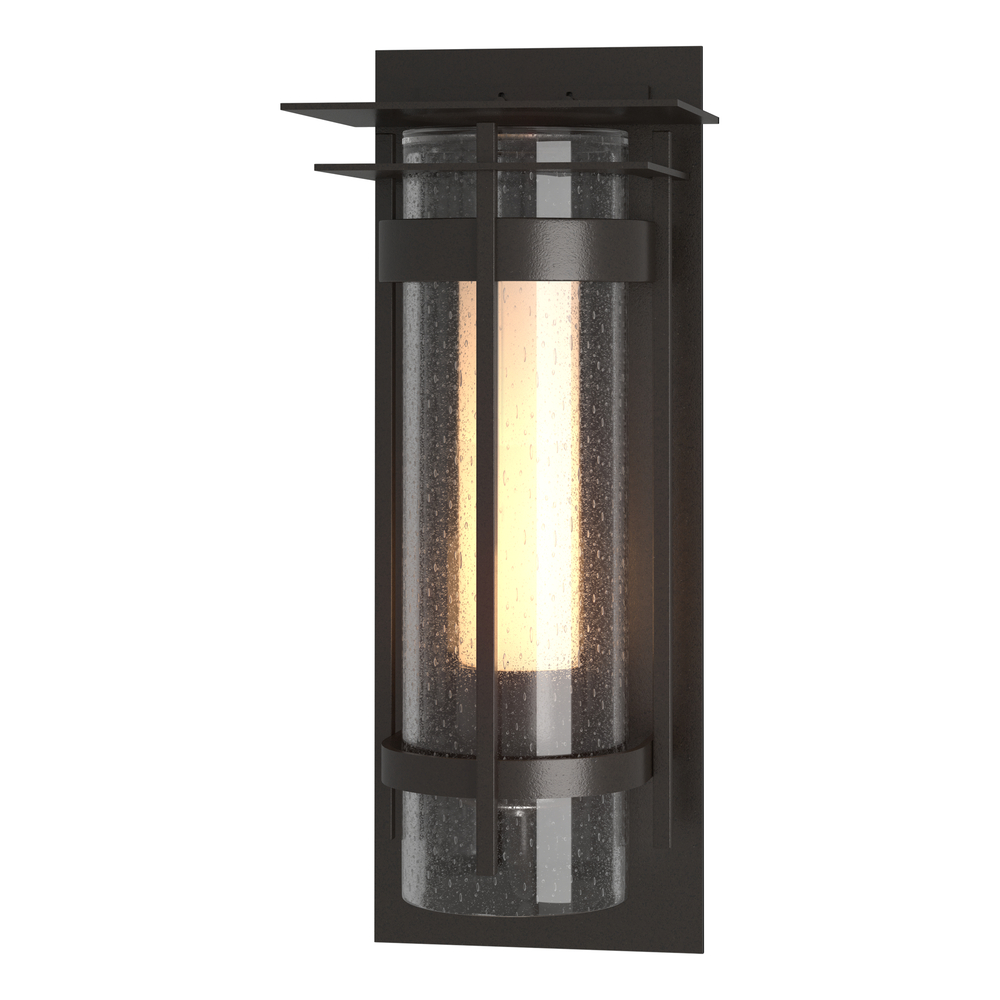 Torch with Top Plate Large Outdoor Sconce