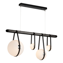 Hubbardton Forge - Canada 131043-LED-STND-10-24-LK-WB-GG0702 - Derby Linear 4-Light LED Pendant