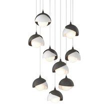 Hubbardton Forge - Canada 131105-SKT-LONG-20-02-GG0711 - Brooklyn 9-Light Double Shade Pendant