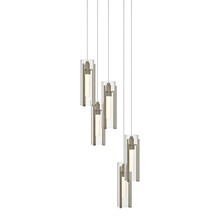 Hubbardton Forge - Canada 131124-SKT-LONG-84-ZM0065 - Exos Glass 5-Light Pendant