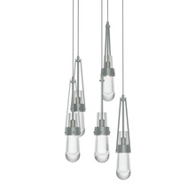 Hubbardton Forge - Canada 131127-SKT-LONG-82-ZM0434 - Link 5-Light Clear Glass Pendant