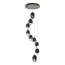 Hubbardton Forge - Canada 131141-SKT-LONG-05-BP0755 - Chrysalis 9-Light Large Crystal Pendant