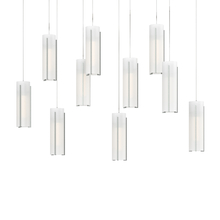 Hubbardton Forge - Canada 131204-SKT-LONG-82-GG0065 - Exos Glass 10-Light Pendant