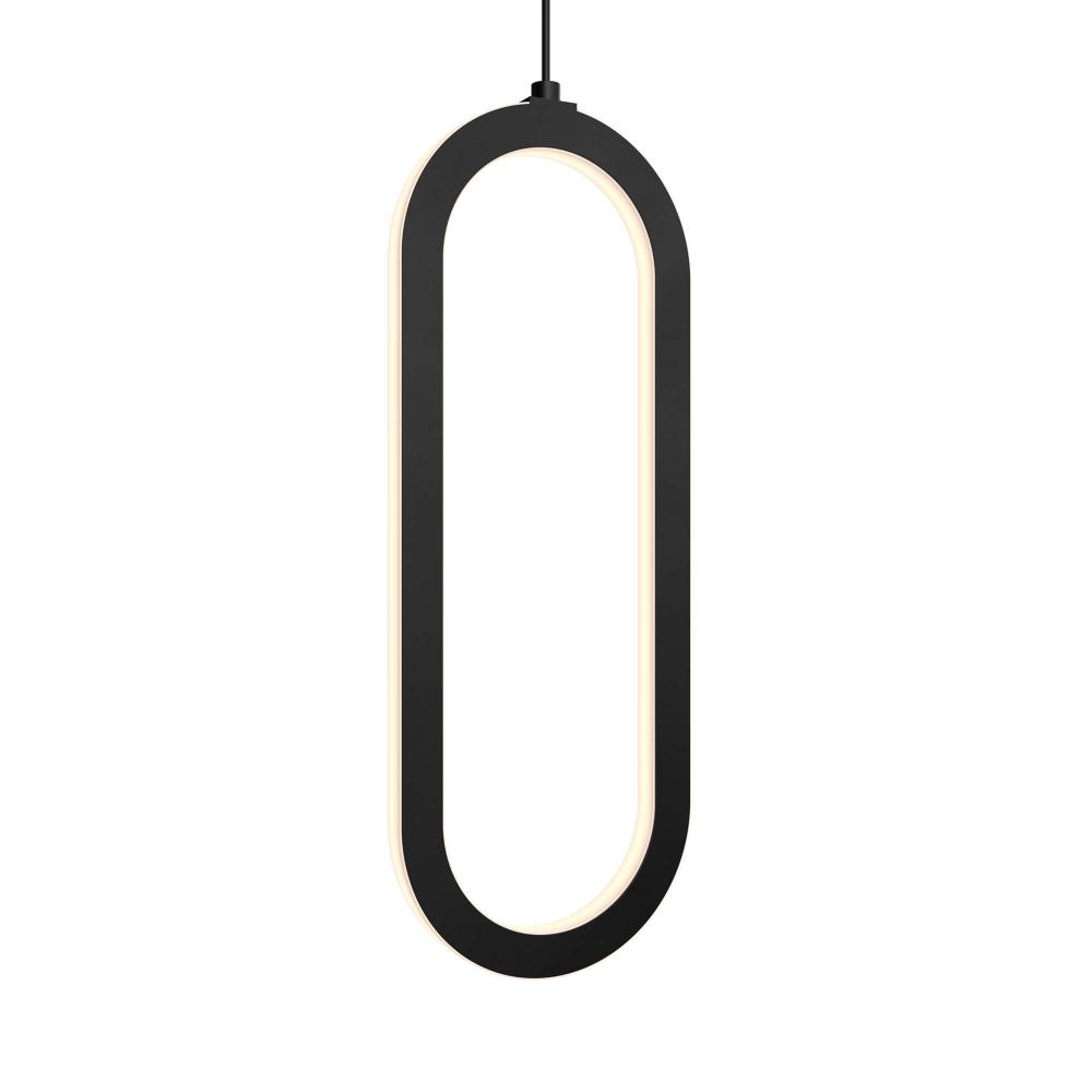 Single Vertical Oblong Pendant 16''