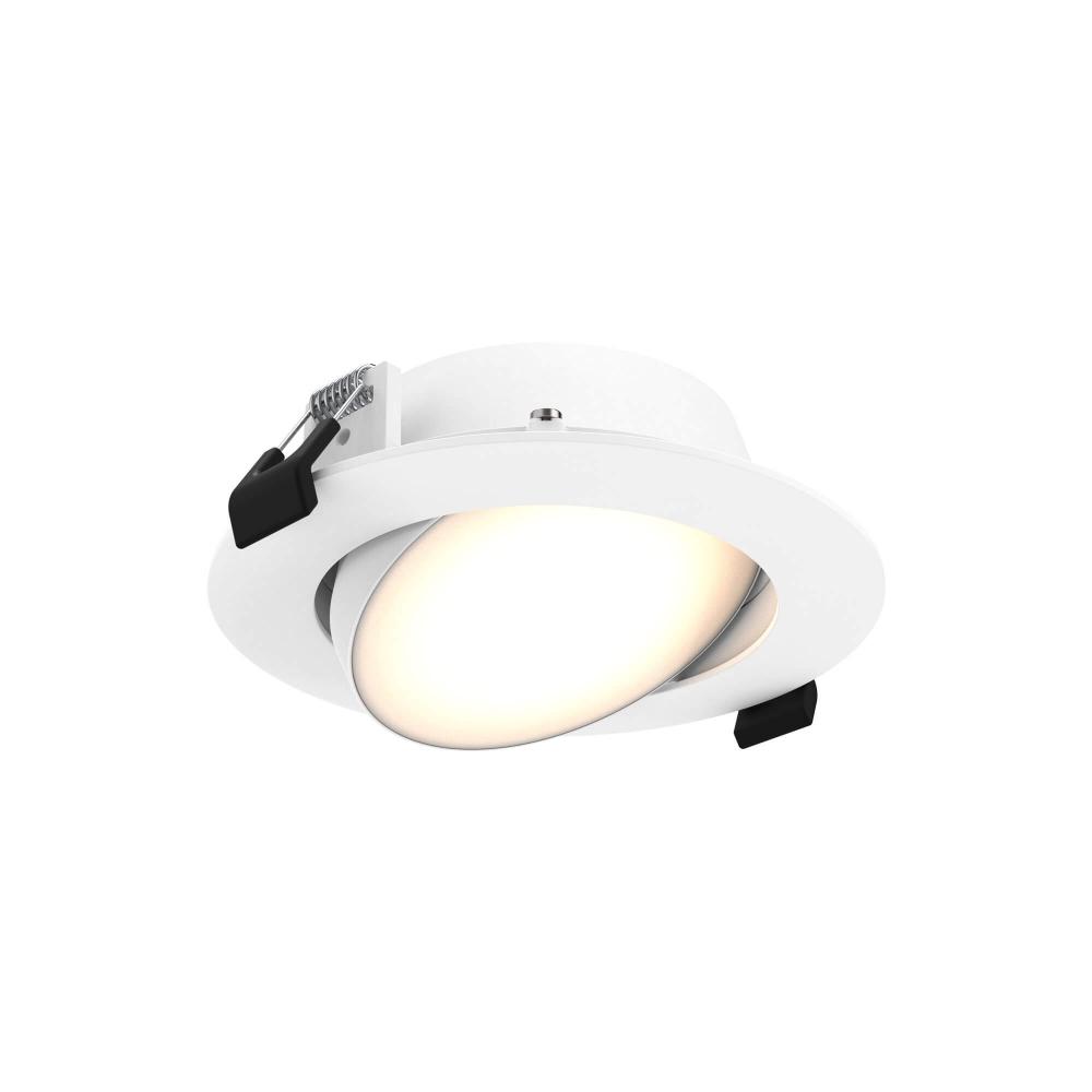 Multi CCT Round gimbal recessed light - universal 120V-347V, 0-10V dimming