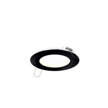 Dals 5004-CC-V-BK - Multi CCT Slim Round Recessed Panel Light - universal 120V-347V, 0-10V dimming