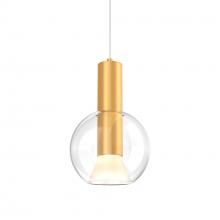 Dals IRPD-CC-GD - 9in Blown glass pendant, zero gravity canopy, 5CCT