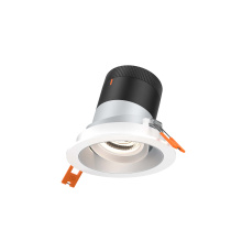 Dals RC03-CC-20-GMBAZ-TWH - 3in Modular Downlight, 5CCT, 20 degree Beam Angle, Gimbal Reflector, Alzak, White trim