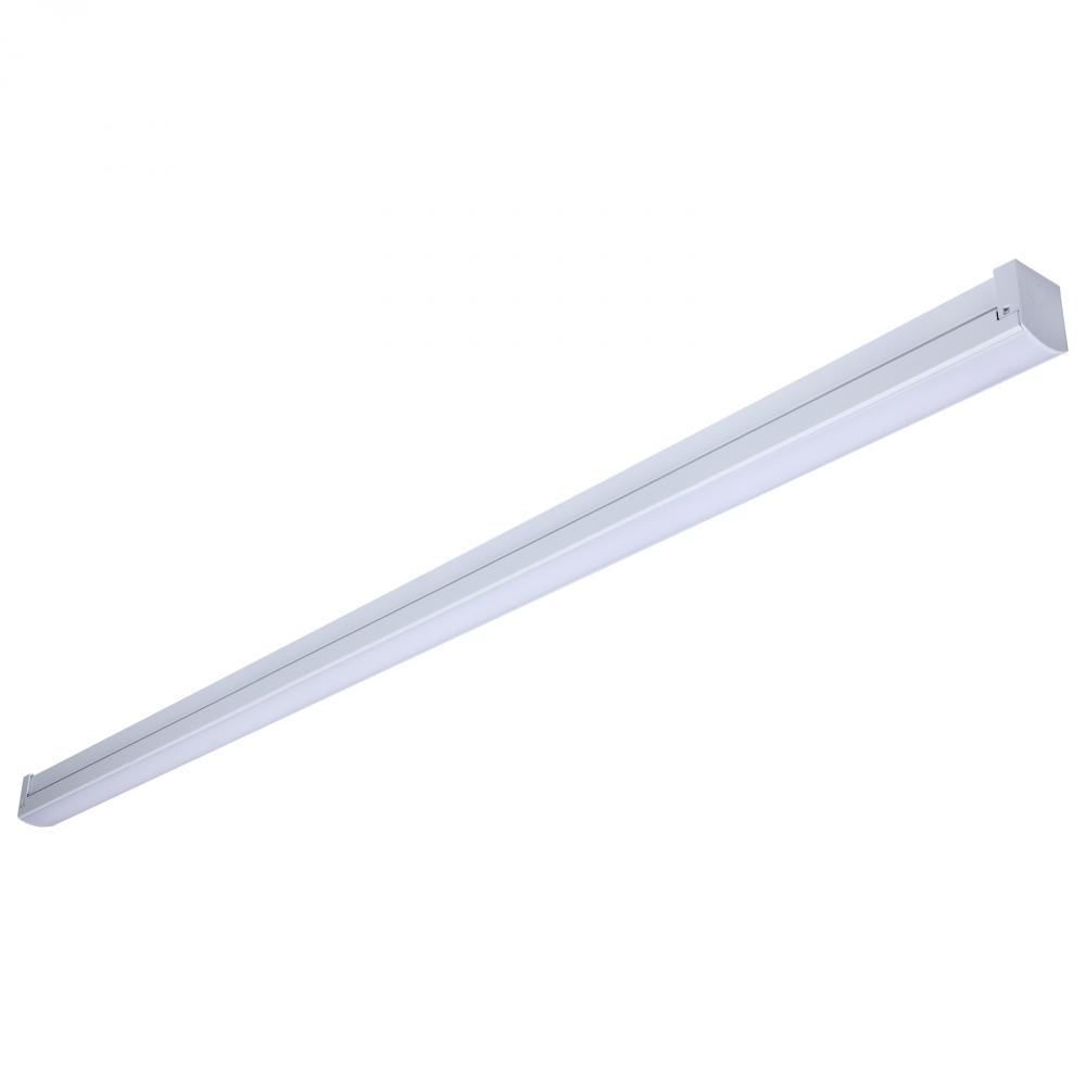 LED 4 Foot Connectable Strip Light; 30 Watts; 27K/30K/35K/40K/50K CCT Selectable; White Finish; 120