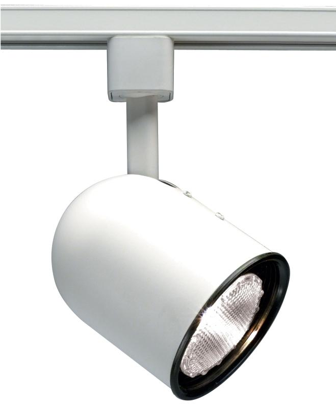 1 Light - PAR20 - Track Head - Short Bullet Cylinder - White Finish