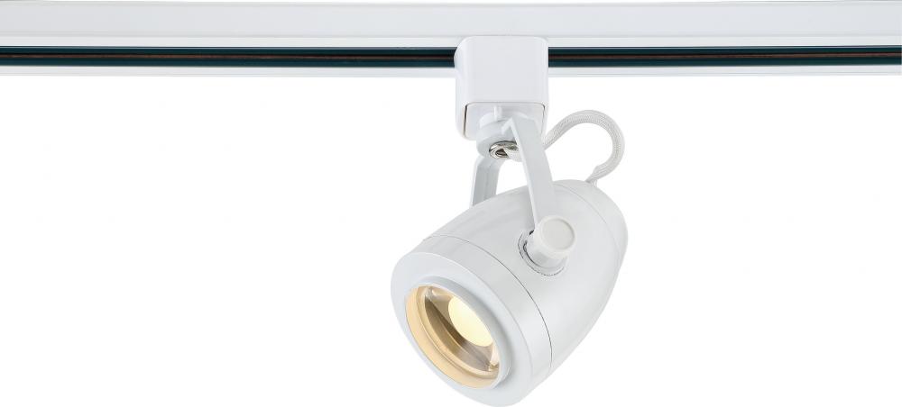 LED 12W Track Head - Pinch Back - White Finish - 36 Degree Beam