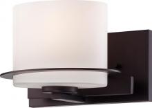 Nuvo 60/5001 - 1-Light Wall Mounted Vanity Light in Venetian Bronze Finish with Etched Opal Glass