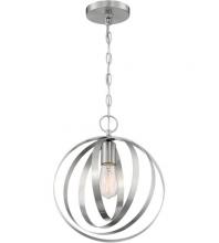 Nuvo 60/7046 - Pendleton - 1 Light Pendant with- Brushed Nickel Finish