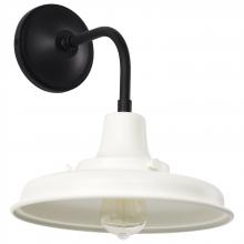Nuvo 60/8561 - Morris; Medium Outdoor Lantern; Black Finish; White Shade