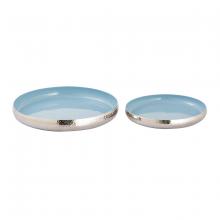 ELK Home H0897-9780/S2 - Nelson Tray - Set of 2 Light Blue Enamel (2 pack) (2 pack)