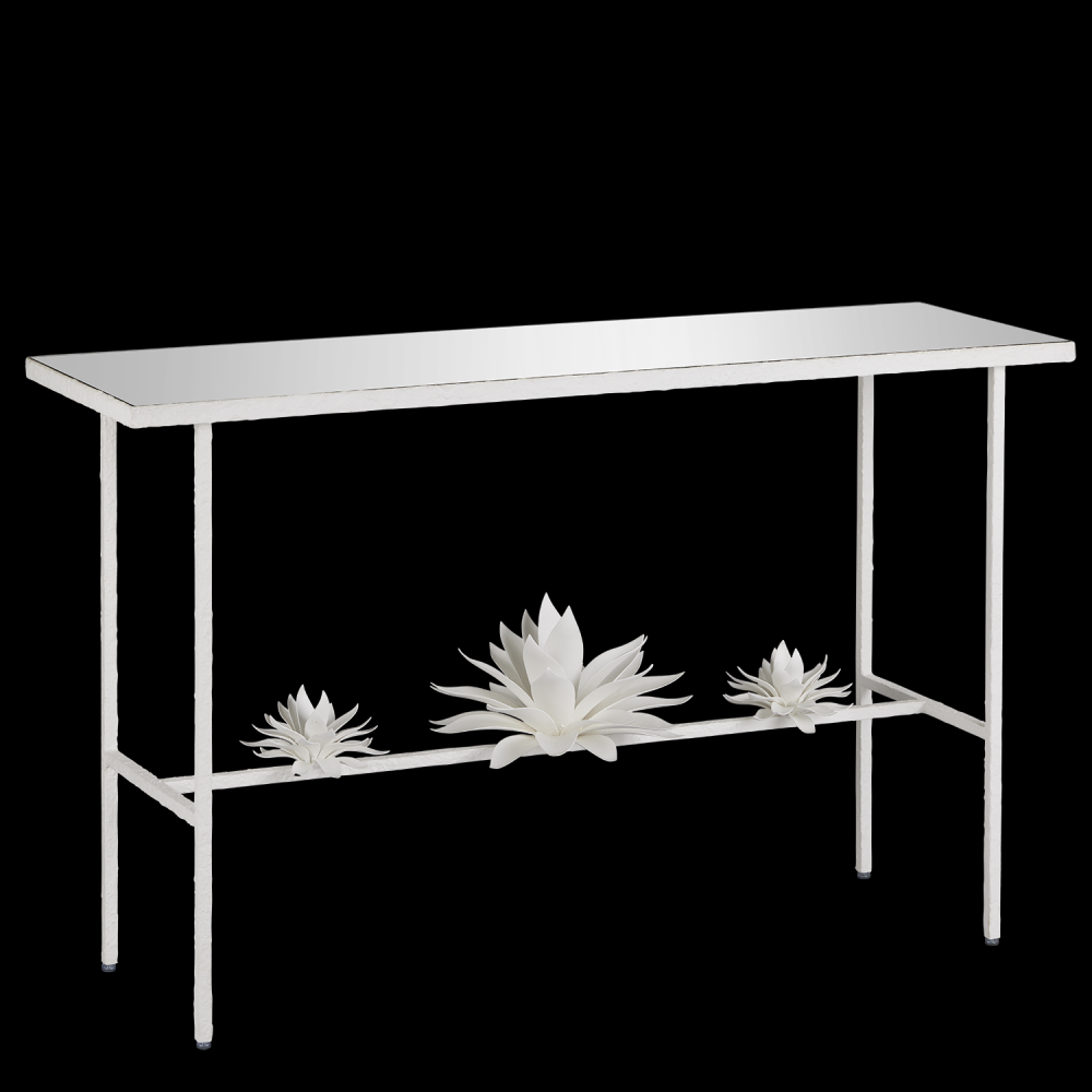 Sisalana White Console Table