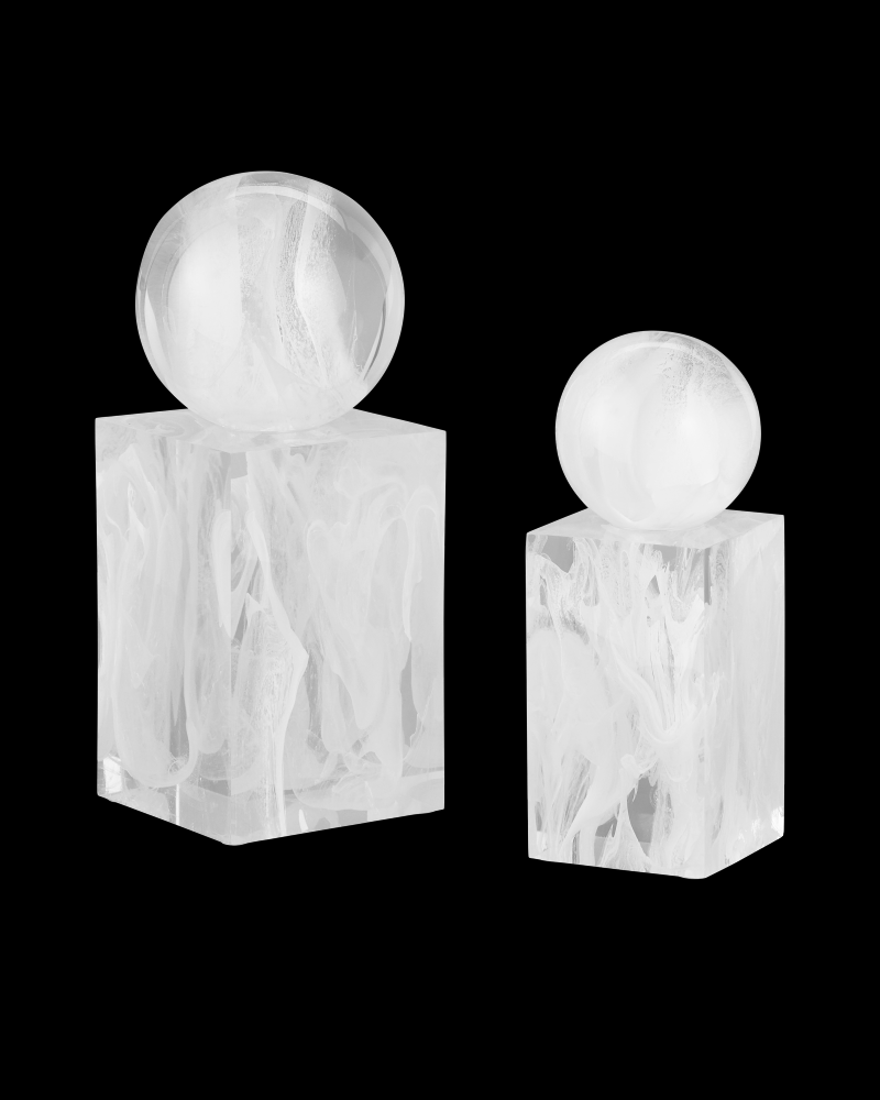 Nova White Objects Set of 2