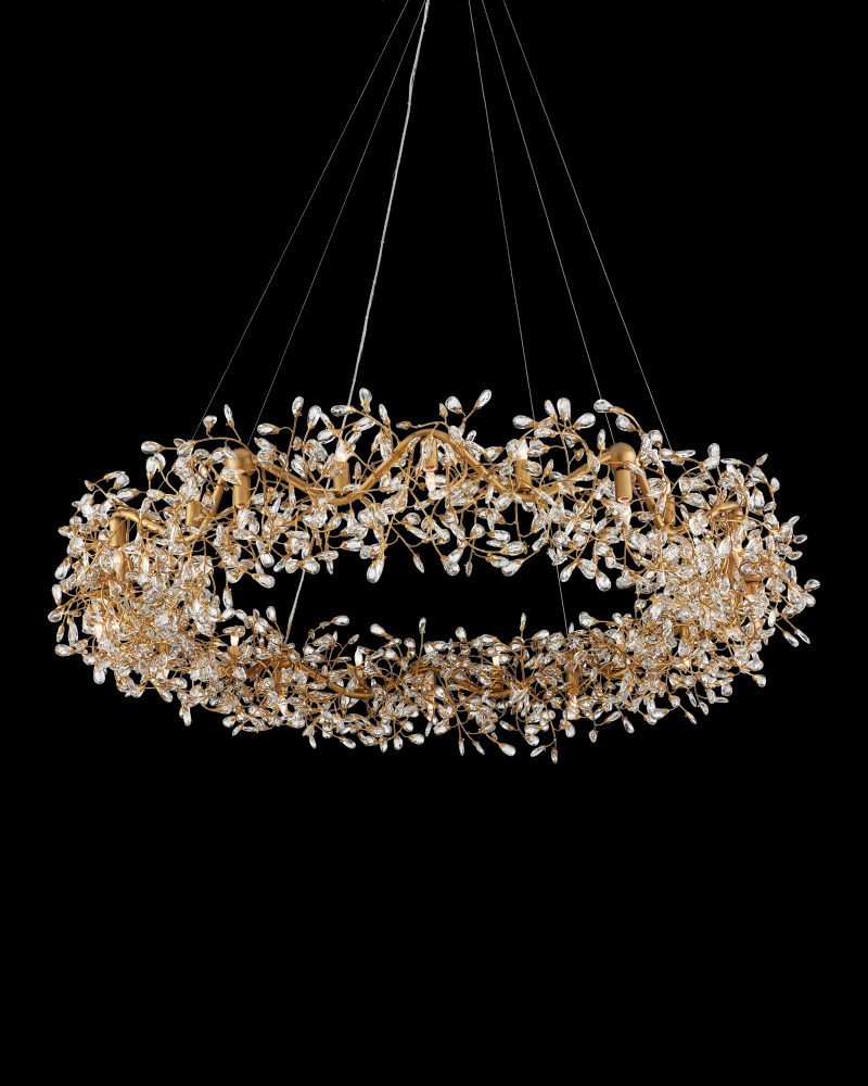 Crystal Bud Grande Ring Chandelier