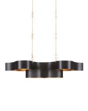 Currey 9000-0853 - Grand Lotus Oval Black Chandelier