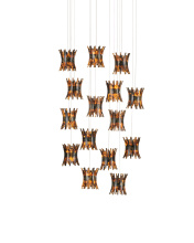 Currey 9000-1043 - Alsop 15-Light Round Multi-Drop Pendant