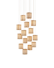 Currey 9000-0891 - Daze 15-Light Round Multi-Drop Pendant