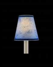 Currey 0900-0013 - Marble Blue Paper Tapered Chandelier Shade