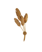 Currey 5000-0128 - Tropical Brass Multi-Leaf Wall Sconce